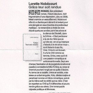 La Vie, 8 sept 2011