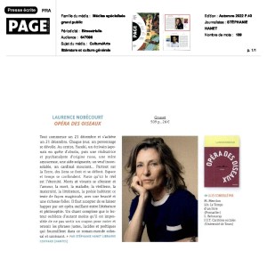 Page des Libraires Autonomes